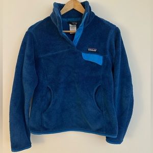 Patagonia 1/4 Button Jacket, Blue Small (S)